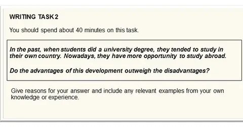 Writing task 2 samples