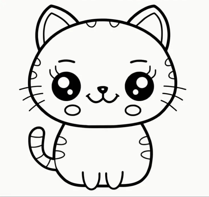 Раскраска котик легкая. Раскраска котик легкая. Картинки для раскрашивания котята. Раскраска котик с сердечком. Котенок.