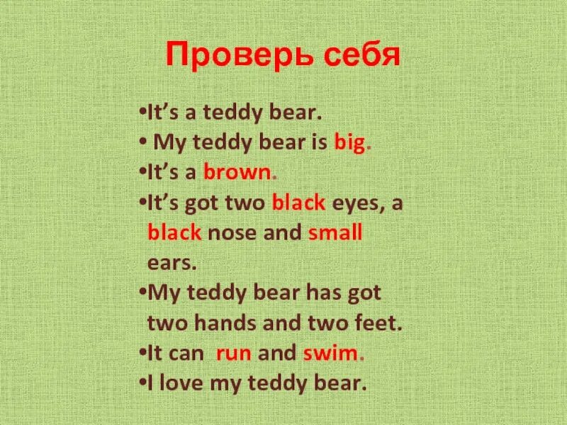 Teddy bear перевод язык. I have got a Teddy Bear. My Bear. Teddy Bear has got big Ears урок по английскому. He has got a Teddy Bear или he have got a Teddy Bear.