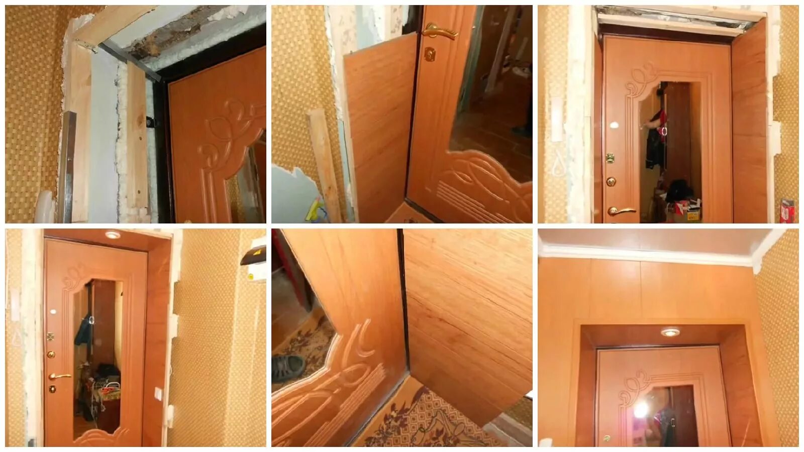 Замазать дверь после установки