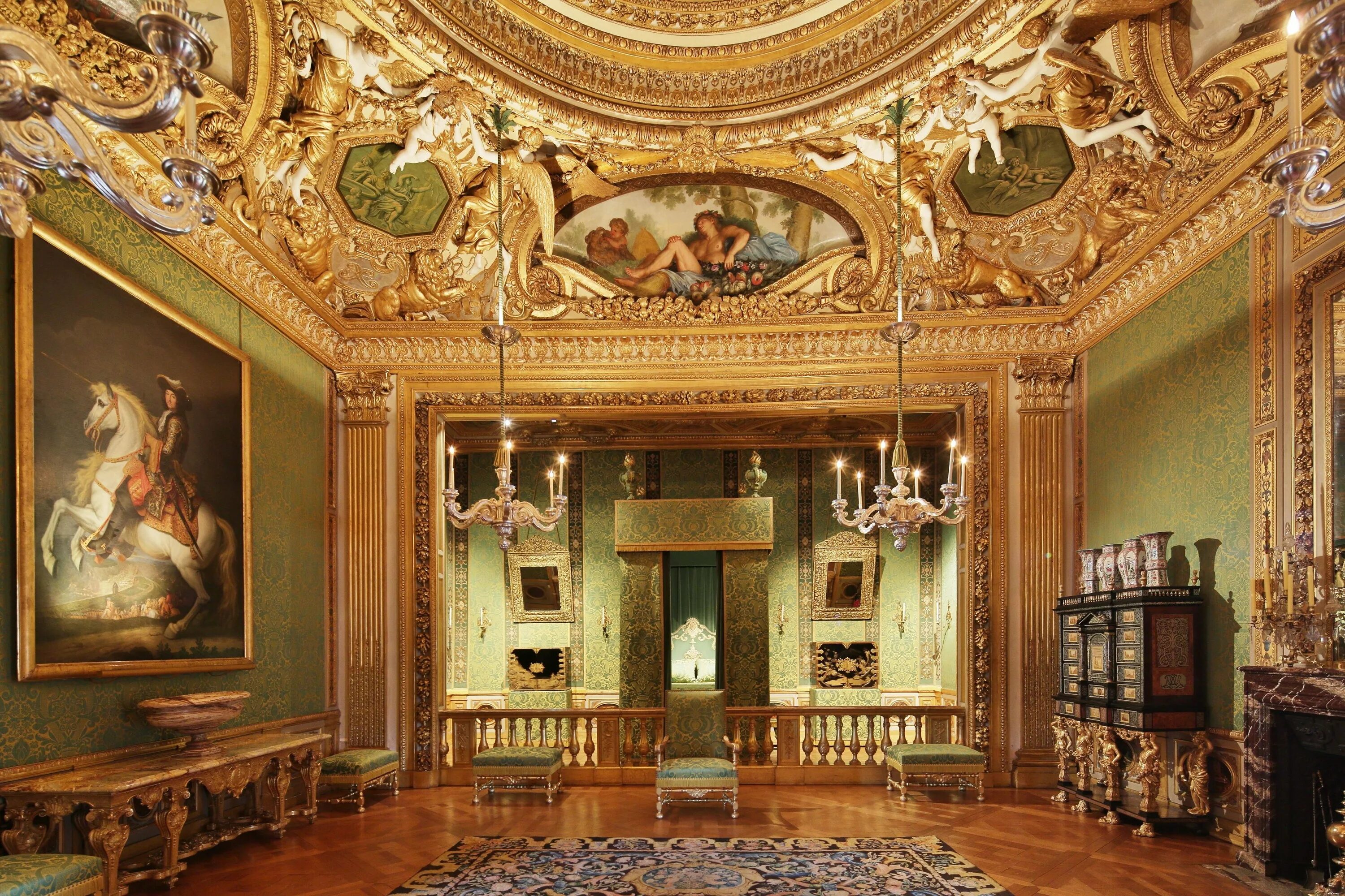 Франция Барокко Версальский дворец. Версаль интерьер