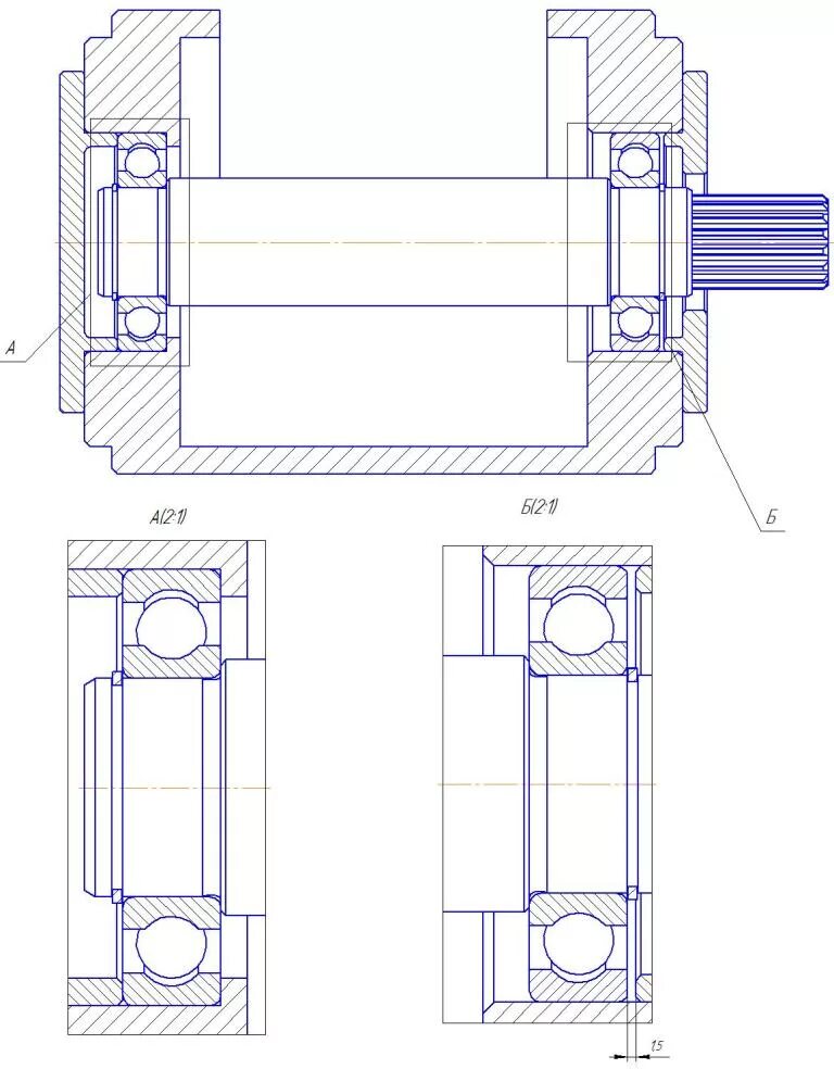 Dz90009340040 подшипниковый узел. Чертёж вала подшипникового узла. Подшипниковый узел на роликовых подшипниках чертёж. Консольный подшипниковый узел чертёж. Как крепятся подшипники