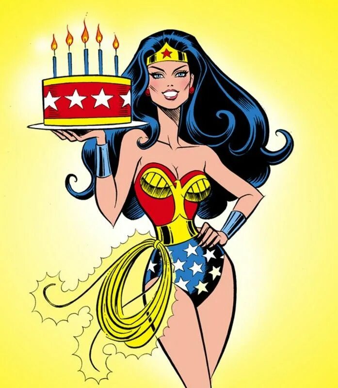 Рождение комиксов. С днем рождения чудо женщина. С днём рождения супер женщине. С днем рождения комикс. С днем рождения с супергероями.