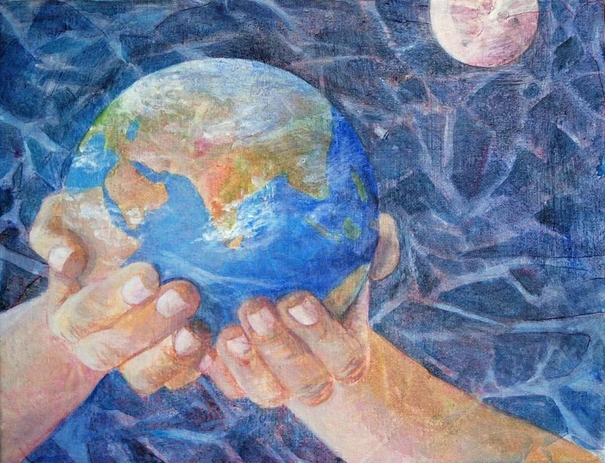 Главное мир на планете. Мир на планете. Планета земля живопись. Планета земля в руках. Мир на планете земля.