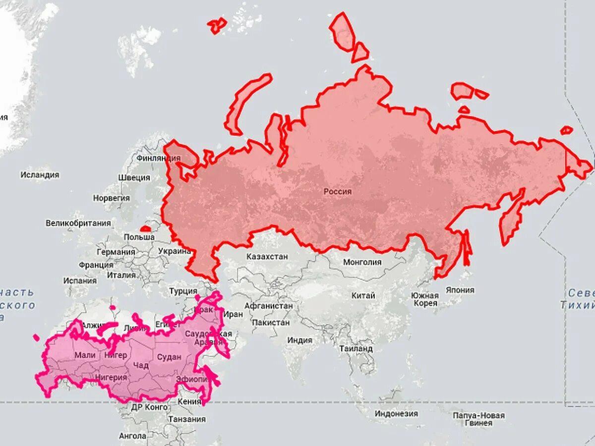 Реальный размер России. Реальные Размеры государств на карте. Размеры России на карте. Реальные Размеры стран.