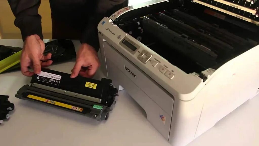 Как вытащить картридж canon. Brother 3040. replace toner cartridge brother. brother mfc-9130cw printer. вытащить картридж принтер бразер hl.