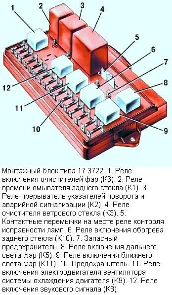 Cхема электрооборудования автомобилей ВАЗ–2108, ВАЗ-21083, ВАЗ–2109, ВАЗ-21093 и