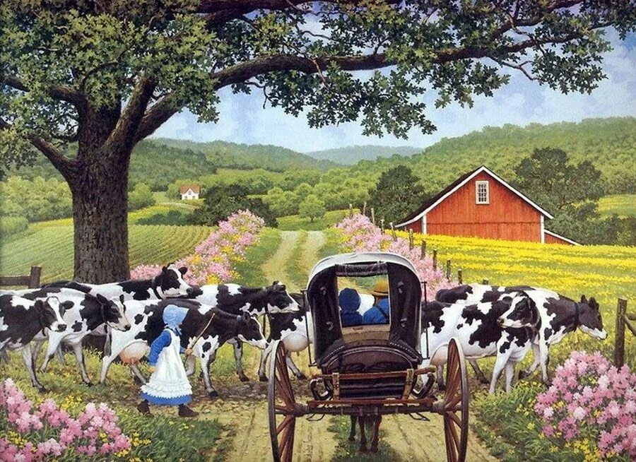 He lives on the farm. Художник Джон Слоун John Sloane. Джон Слоан пейзажи. Джон френч Слоан художник.