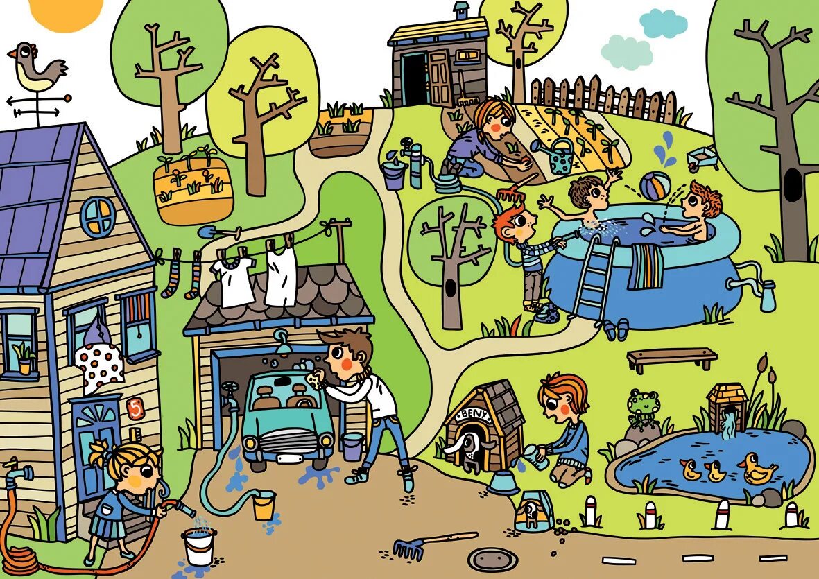 I spy животные. Funny farm игра. Картина улица города для дошкольников. Find more on. Картинки для описания.