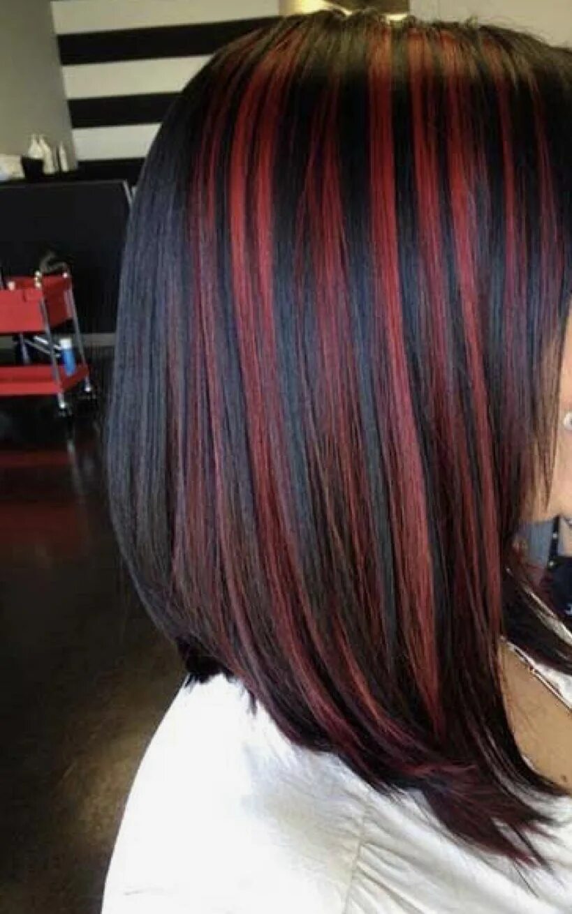 Как выглядят красные пряди Pin on Hair color