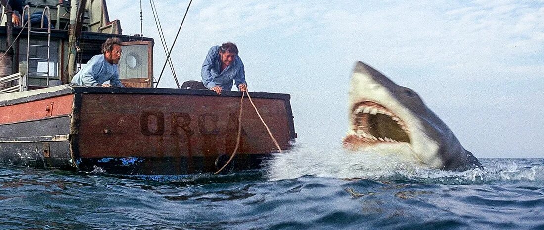 Jaws Quint. Челюсти столкновение трейлер.