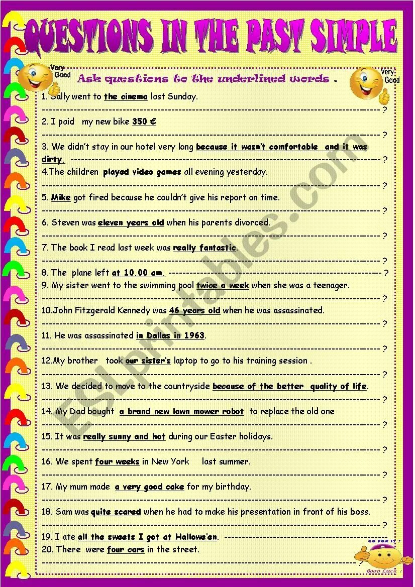 Ask the questions in past simple. Специальные вопросы в past simple worksheets. past simple вопросы worksheets. questions in past simple worksheets. past simple questions worksheets.