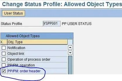 User status