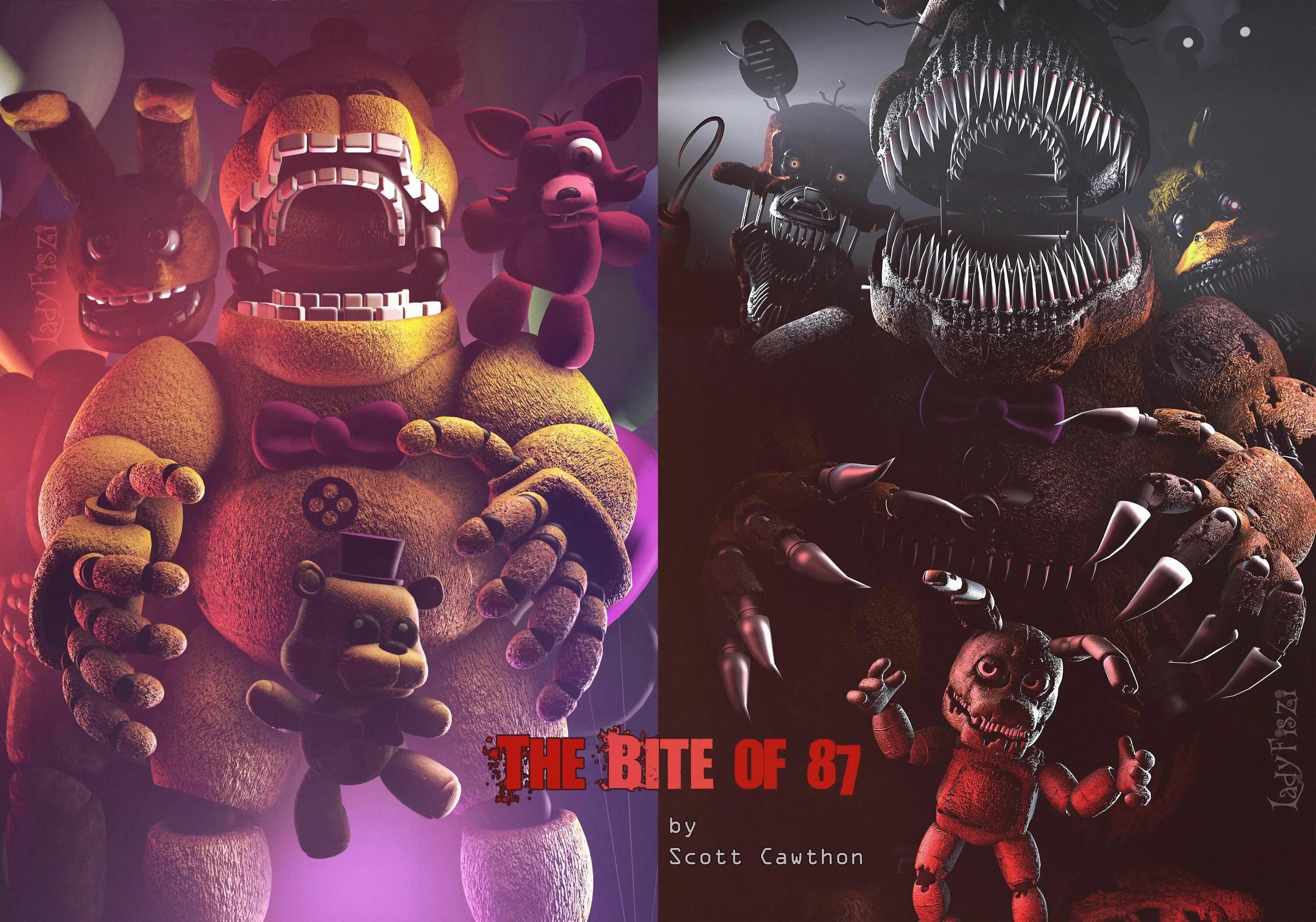 Fnaf plus пк. Скотт Коутон и Фредди. FNAF Скотт Коутон. Скотт Коутон и АНИМАТРОНИКИ. FNAF 4 Plus.