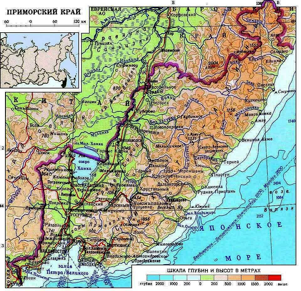 Карта Приморского края населенные пункты. Карта Приморского края подробная. Карта Приморского края с населенными пунктами. Географическая карта Приморского края.