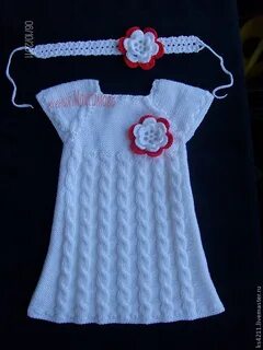 Спицы 1 год платье