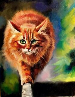 Красивые кошки картины