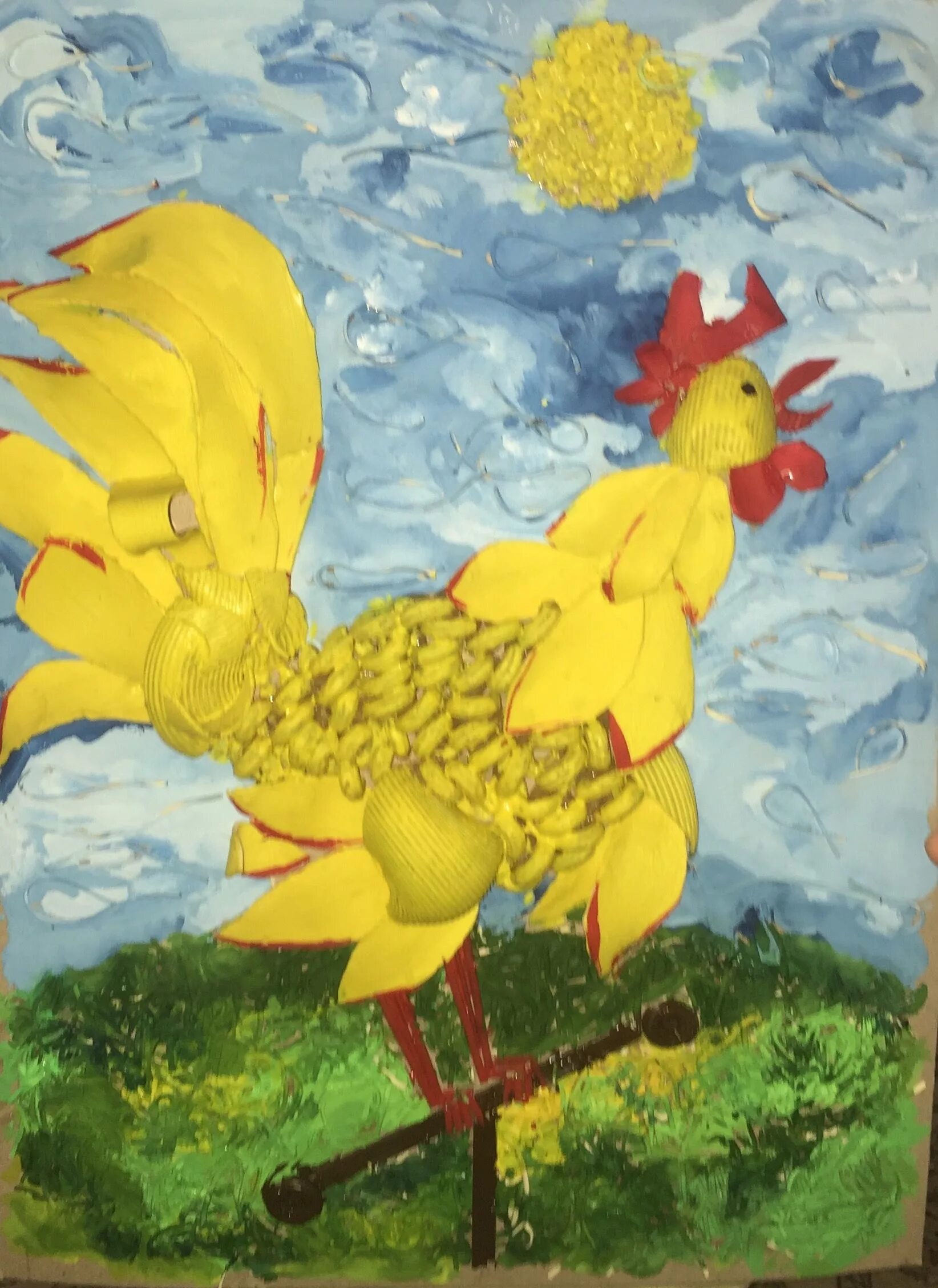 кот, петух и лиса. поделка в мире сказок. поделки на тему сказки. поделка в мире сказок. поделки по русским народным сказкам.