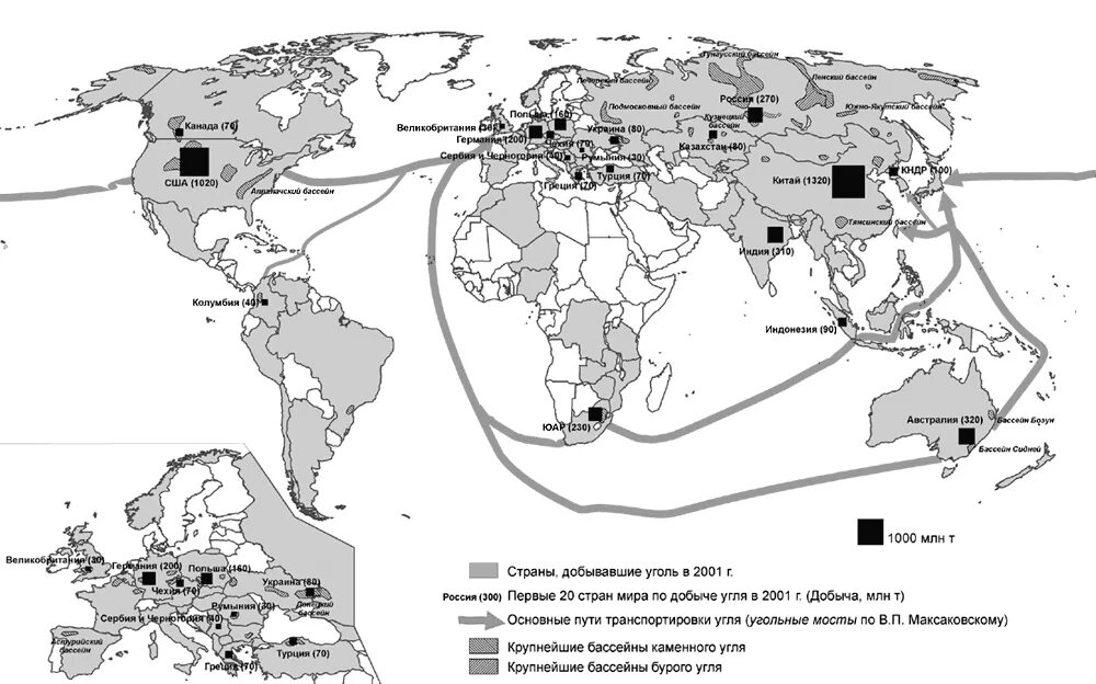 Крупнейшие месторождения угля в мире на карте. Крупнейшие месторождения нефти и угля в России на карте.