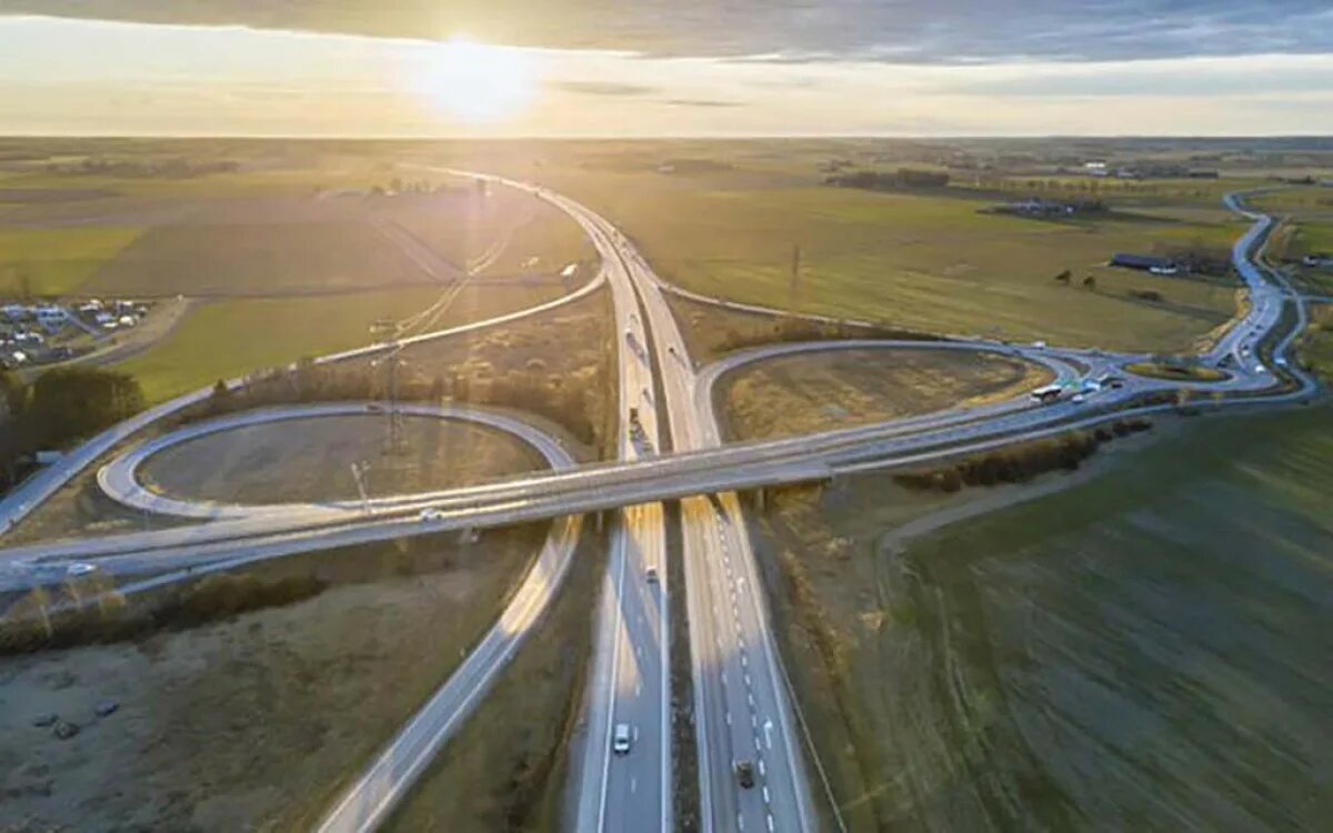 Семь путей. Автострада сверху. Modern Highways. Tol.