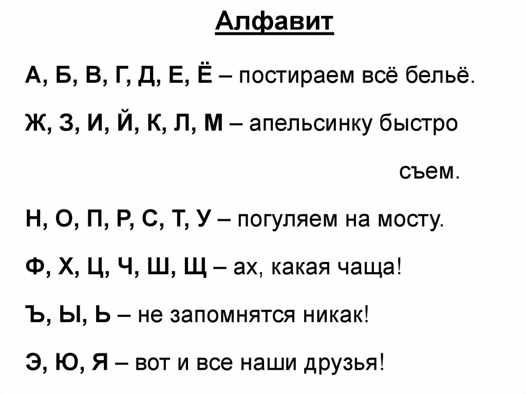 Слова ш л т у а б. Стих для запоминания алфавита. Стих для запоминания алфавита для детей. А Б В Г Д Е Ё постирали мы бельё стих. Алфавит аб вгдеё постираем все белье.