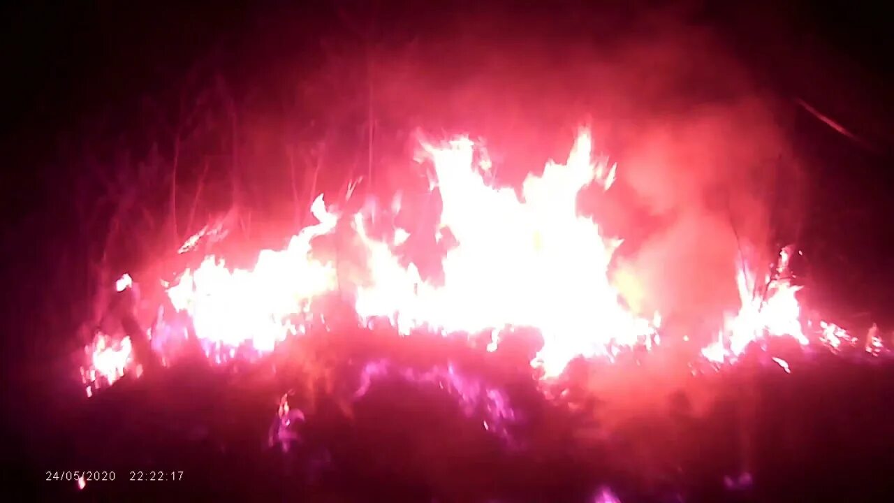 Горит трава ночью. Покажи фон трава горит. ночные вызовы.