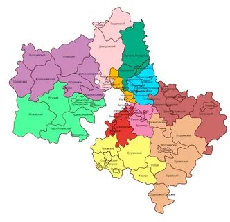 Районы граничащие с московской областью