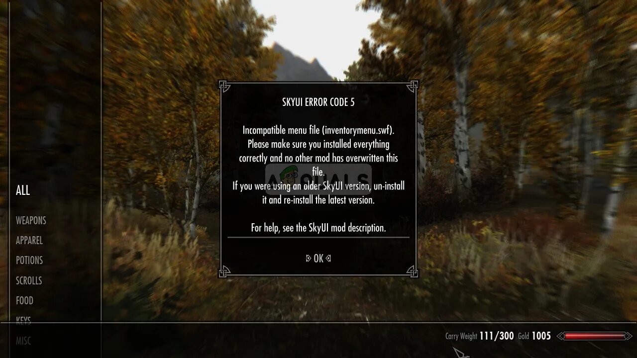 Error code is 5
