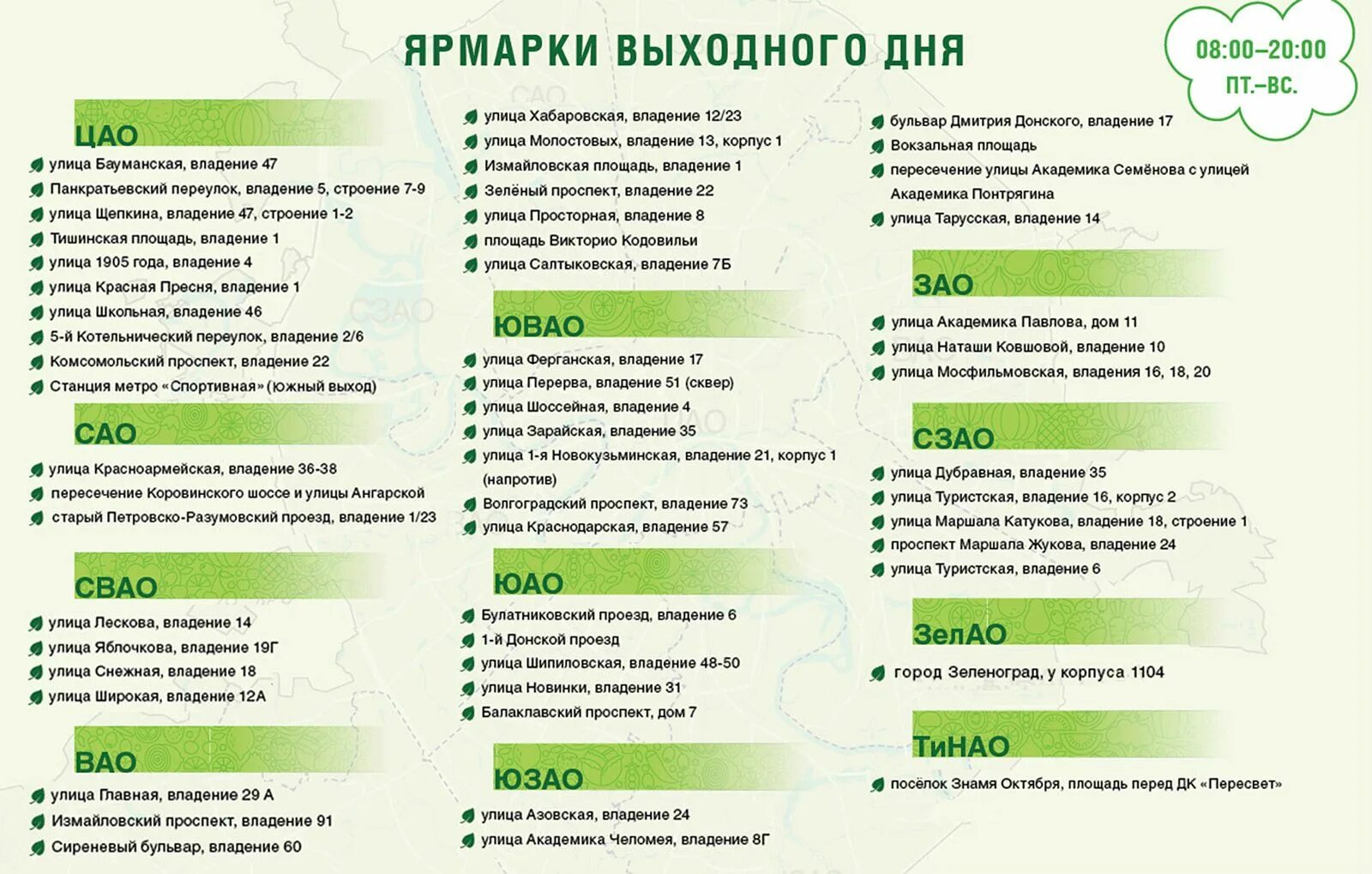 Расписание ярмарок выходного дня в екатеринбурге. Расписание ярмарок выходного дня в екатеринбурге