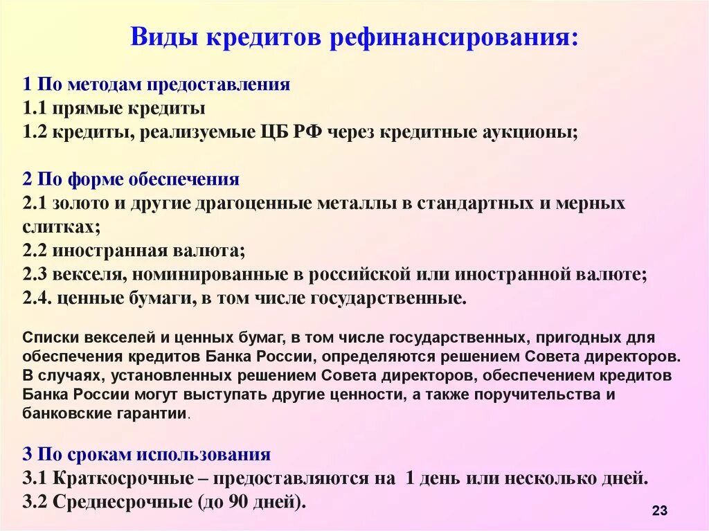 Классификация кредитов - Взаимоотношения предприятия с кредитными организациями 