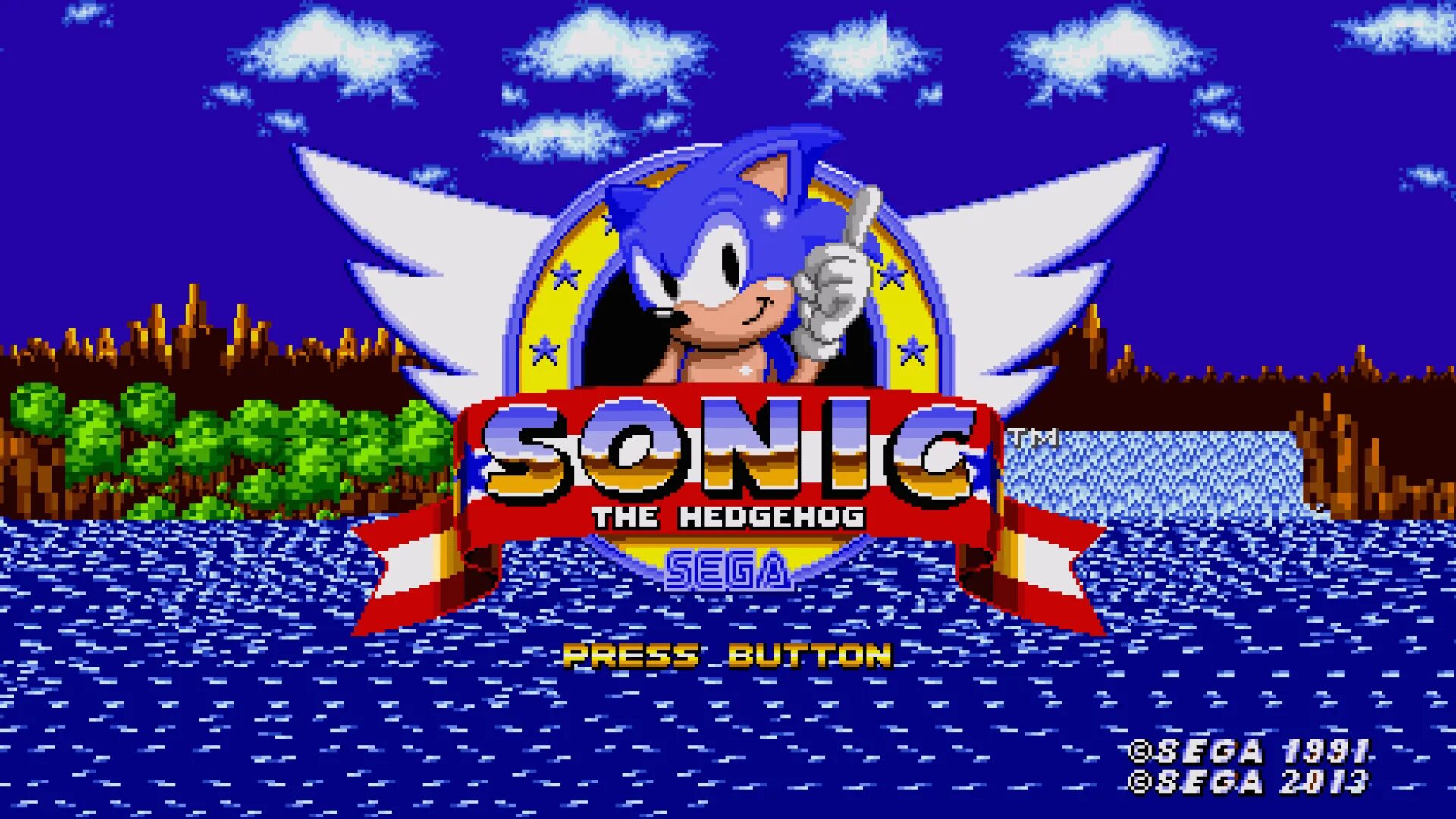 Sonic 1 версия. Sonic the Hedgehog 1991. Соник игра 1991. Sonic the Hedgehog Sega. Соник Классик 1991.