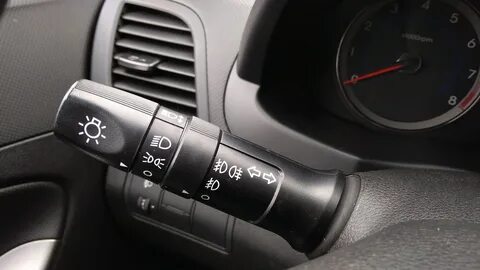 Как включить противотуманки на хендай