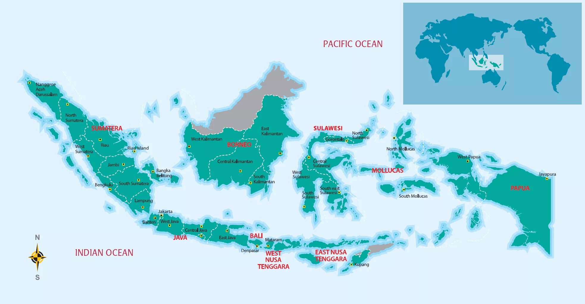 Острова Индонезии на карте. Столица Индонезии на карте. Большие Зондские острова на карте. Карта Индонезии на русском языке.
