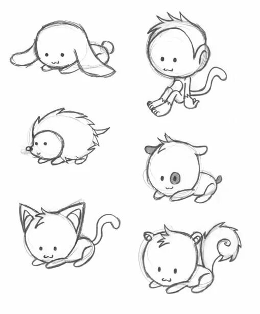 Нарисовать рисунок маленький легкий милый