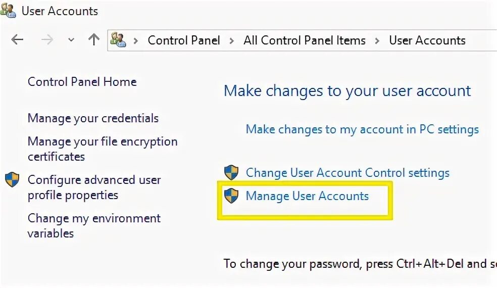 Windows create user