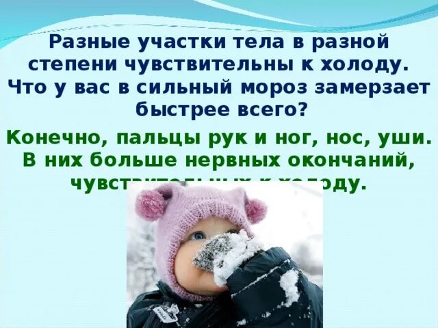 Чувствительный к холоду ответ. Чувствительные уши к холоду. Чувствительны ли дети к холоду. Что быстрее всего замерзает.