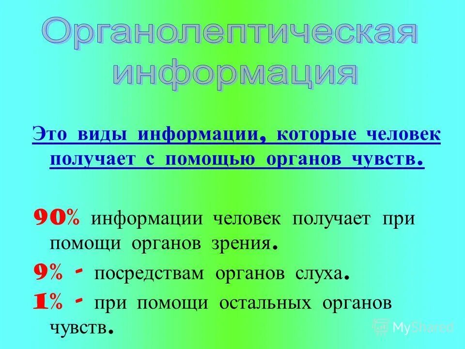 органы получения информации. восприятие информации органами чувств. получает при помощи органов. понятийный тип мышления. получает при помощи органов.