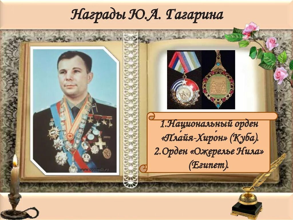 Какую награду получил гагарин. Награды Юрия Гагарина. Гагарин награждение. Награды ю а Гагарина.