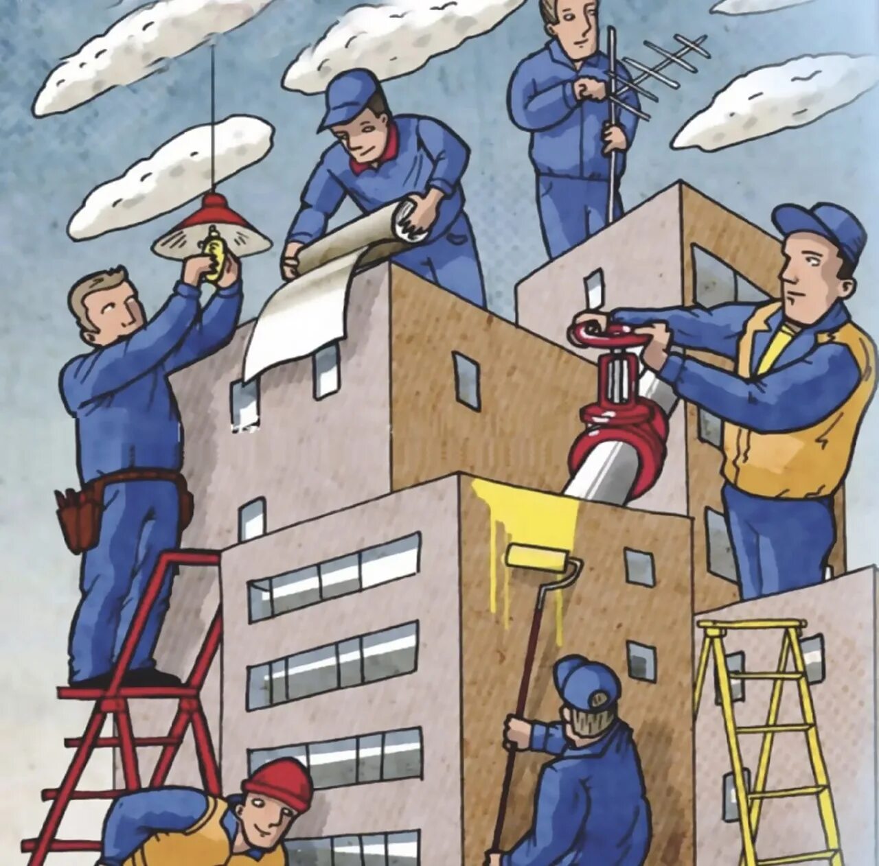 Жалоба карикатура. Управляющая компания работает. Жкх. Жкх. Как заставить управляющую компанию работать.