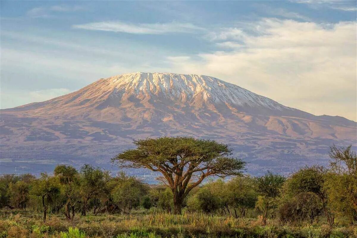 Африка самый высокий. Танзания гора Килиманджаро. Танзания вулкан Килиманджаро. Килиманджаро Восточно-Африканская рифтовая Долина. Танзания достопримечательности Килиманджаро.