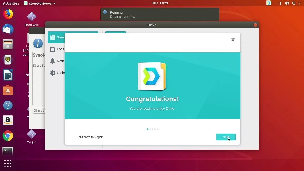Client driven. Synology drive client.