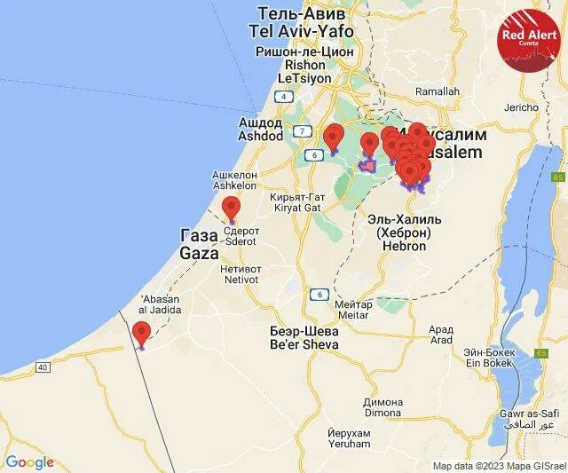 границы израиля 2023 год