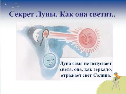 Окружающий мир почему луна бывает разной