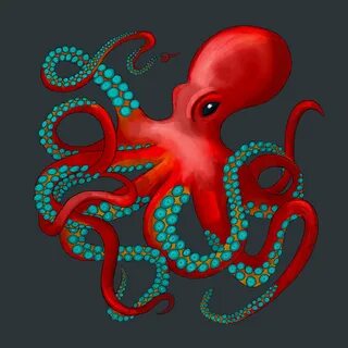 Красный осьминог