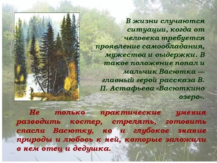 Васюткино озеро сокращенно. Астафьев 5 класс Васюткино озеро. Рассказ Виктора Астафьева «Васюткино озеро». Рассказ Васюткино озеро Астафьев. Красивые описания природы.