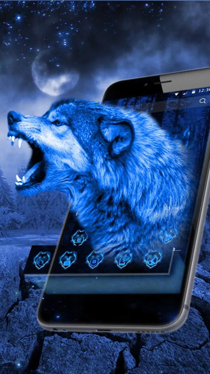 Живые 3д на андроид. Живой волк на экран смартфона. Красивые темы на телефон. Заставка на телефон волк. Темы для телефона андроид.