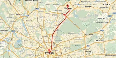 Как добраться до г мытищи