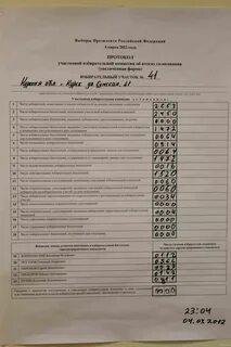 Погашение неиспользованных избирательных бюллетеней в уик