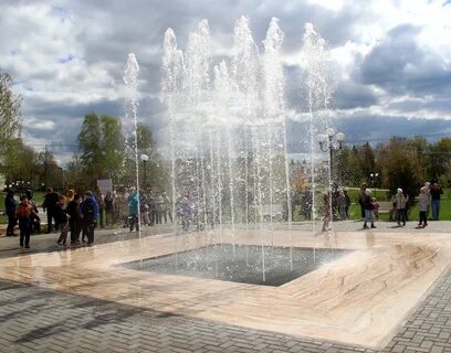 Открытие фонтанов в твери