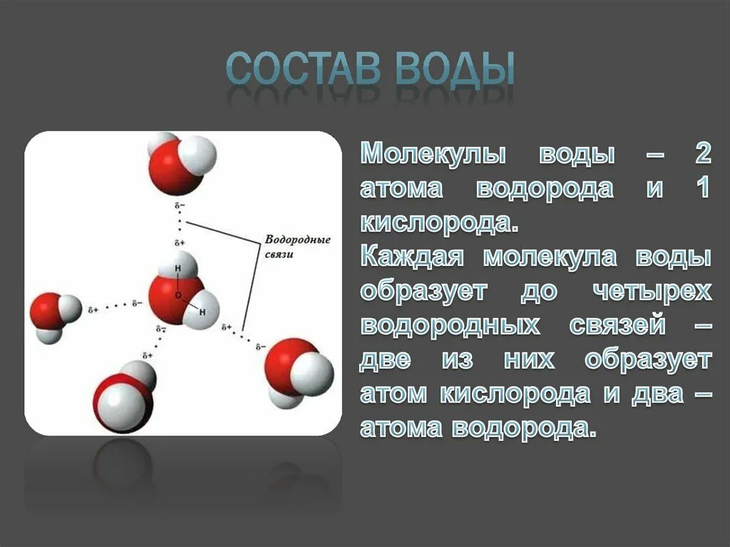 Воды состоит из водорода и кислорода. Молекула воды. Структура молекулы воды. Атомы молекулы воды. Состав молекулы воды.